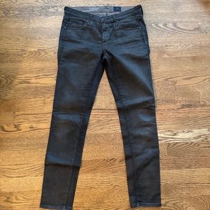 MOTHER legging ankle super skinny Jeans size 26R chocolate brown
